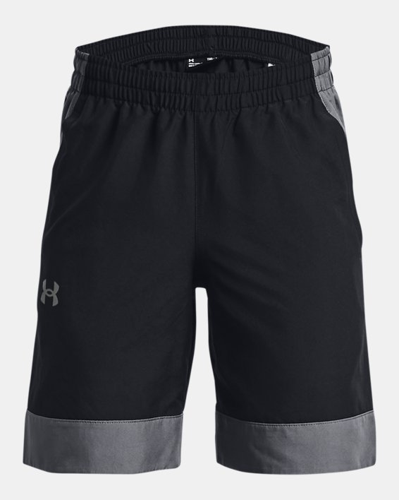 Boys' UA Woven Shorts, Black, pdpMainDesktop image number 0